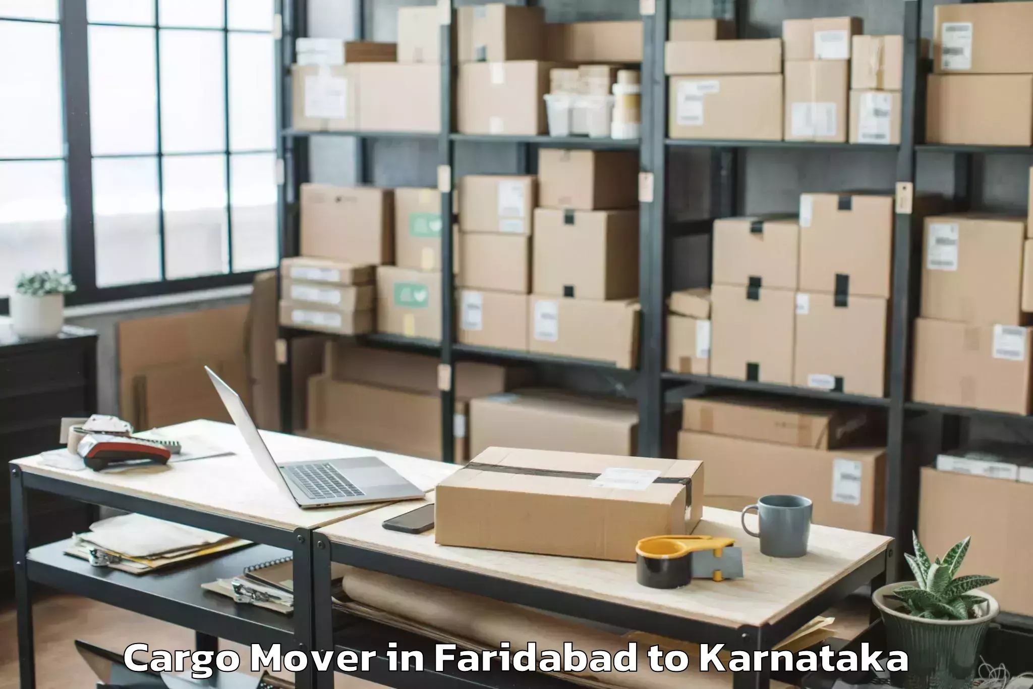 Easy Faridabad to Karempudi Cargo Mover Booking